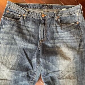 Lucky Brand Italian Denim 221 Original Straight Jeans 100% Cotton 38x34
